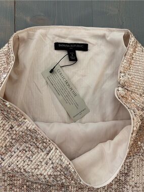 Banana Republic Sequin Mini Skirt Size 8 Petite